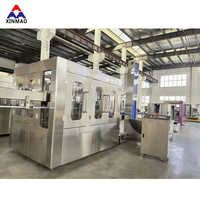 Ligne de production automatique de machines de lavage, de remplissage et de bouchage 3 en 1 pour l'eau potable en bouteille, les jus de fruits et les boissons gazeuses