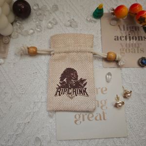 Sac d'emballage en jute de haute qualité avec cordon de serrage pour café et thé, sacs cadeaux en jute recyclé avec logo personnalisé pour bijoux, personnalisables - Product Image 6