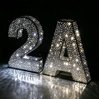 Enseigne lumineuse à lettres perforées à LED, longue durée de vie, étanche, pour publicité extérieure