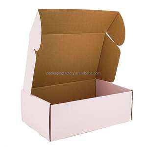 Caja de Envío de Cartón Corrugado Kraft Mate, Materiales Reciclados, Negro, Blanco, Rosa, Azul, Tamaño Personalizado, Estilo Carpeta, Barnizado - Product Image 2