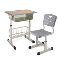 Ensemble de bureaux et chaises réglables en hauteur pour enfants et élèves de classe