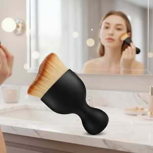 Brocha Kabuki para Bronceado Corporal, Cerdas Suaves, Aplicación de Polvo Autobronceador, Herramienta de Maquillaje Profesional para Bronceador, Venta al Por Mayor - Product Image 1