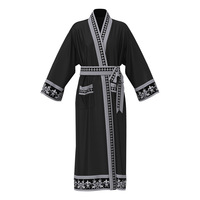 Ensemble de pyjamas personnalisés pour couples, robe de chambre en satin avec imprimé baroque, OEM, peignoir assorti homme et femme, prix d'usine, vêtements de nuit