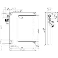 Barrière optique à fourche OGU081G3-T3, capteur optique Di-Soric, LED, IP67, connecteur M8, 10-30VDC, en zinc moulé sous pression, fabriqué en Allemagne