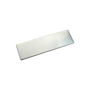 Badge d'identification d'employé en acier inoxydable brossé Yuande, matériau plat plaqué, avec épingle, badge nominatif en métal coloré - Product Image 5
