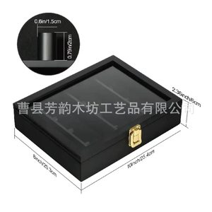 Solid Wood Champion Ring <b>Display</b> Box <b>Wall</b> Mounted Transparent Storage <b>Case</b> For Collection - Product Image 2