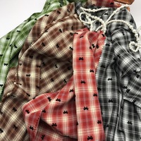 Tissu Brocart Plaid Noir et Blanc Effet Papillon, 100% Polyester, Résistant à l'Abrasion, Tissu pour Cheveux, Meilleure Vente