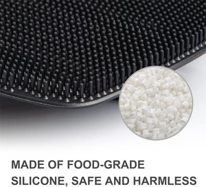 Badborstel met opdruk, nieuwe exfoliërende siliconen borstel, zachte massageborstel, makkelijk te reinigen, shampoo borstel voor geurverwijdering - Product Image 3