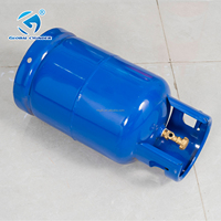 Bouteille de gaz GPL vide en acier GLOBAL Brand Afrique de l'Ouest 12,5 kg, capacité 26,5 L, pression 34 bars, épaisseur de paroi 2,5 mm, diamètre extérieur 300 mm