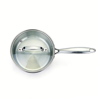 Casseroles et poêles en acier inoxydable à trois couches, couvercles inclus, batterie de cuisine professionnelle moderne, compatible four et induction, passe au lave-vaisselle