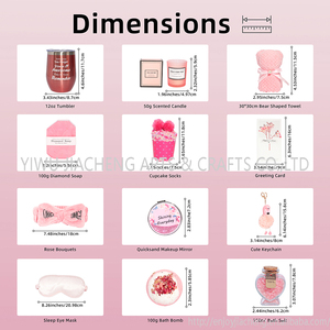 2024 nuovi prodotti regali di compleanno per le donne rosa regali unici cesto idee regalo rilassante Set regalo - Product Image 2
