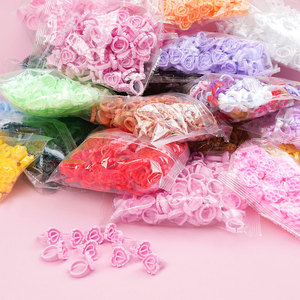 Vente en gros de nouveaux anneaux d'extension de cils en forme de fleur en forme de coeur <span class=keywords><strong>noir</strong></span> nu <span class=keywords><strong>blanc</strong></span> rose violet - Product Image 6