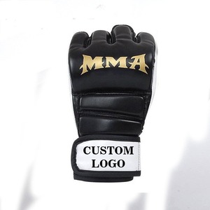 Pakistán hecho al por mayor logotipo personalizado boxeo MMA medio dedo guantes lucha MMA guantes hechos por Rukhmal deportes - Product Image 6