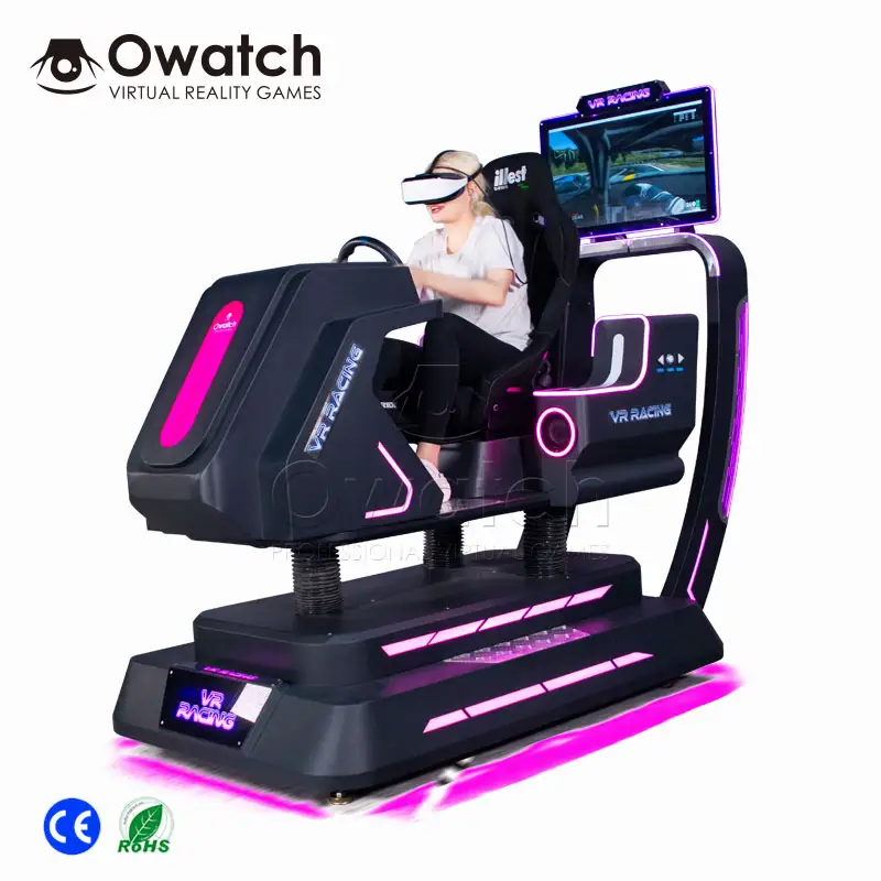 Owatch קידום חג המולד מציאות מדומה מירוץ מכונת משחקי ארקייד סימולטור רכב VR סימולטור נהיגה לרכב