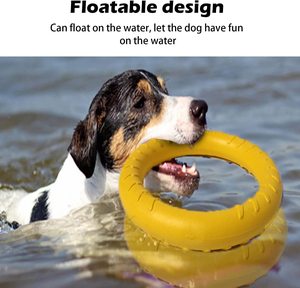 Extracteur de disque volant pour chien Jouets flottants anti-morsure Anneau d'entraînement pour chiot Jouet pour chien pour mâcheurs agressifs - Product Image 3
