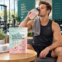 Poudre d'Accélérateur d'Hydratation Électrolytique Saveur Pêche Thé Oolong, Boisson Électrolytique à Hydratation Rapide avec Multiples Vitamines
