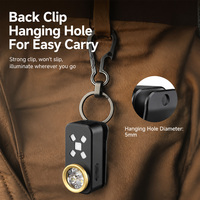 Lampe à clip magnétique rechargeable Brightenlux 500LM, lampe torche EDC COB avec stroboscope rouge et bleu, Type-C, pour camping et réparation, vente en gros usine