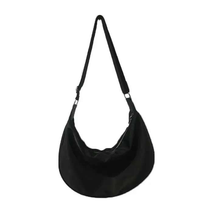 New trendy portable big dumpling bag nylon crossbody women travel designer shoulder zipper bags for men ladies
