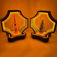 Présentoir de Bouteilles LED Personnalisé en Acrylique, Base Lumineuse pour Bar, Boîte de Nuit, VIP, Glorificateur de Bouteilles Rechargeable, Support d'Affichage pour Champagne et Vin