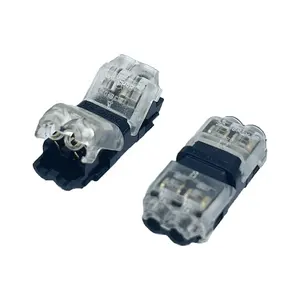 H2/D2 rápido conector de cable conector de led 2pin no pelar rápido empalme de cable de conector de cableado para AWG 20-24