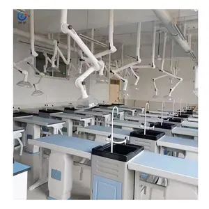 Banco de mesa de laboratorio de muebles de laboratorio biológico de Química escolar de alta calidad de estilo chino con taburete elevador