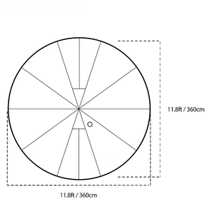 خيمة تخييم شتوية مقاومة للحريق من الشركة المصنعة الأصلية للموسم 4 خيمة ساخنة مع الهرم - Product Image 6