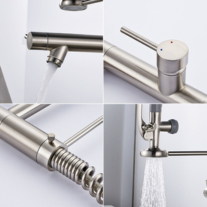 Abaissez Printemps Mélangeur À Double Bec Robinet de <span class=keywords><strong>Cuisine</strong></span> <span class=keywords><strong>Douchette</strong></span> - Product Image 6