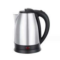 Bouilloire électrique en acier inoxydable KYYW-001 1,8 L 1500 W, ébullition rapide, eau chaude, sans fil, arrêt automatique, protection contre l'ébullition à sec, sans BPA