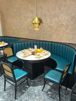 Ensemble de restaurant Western à thème Booth Hotel Dining Bar Catering Shop Restaurant Coffee Shop Sofa Combinaison table et chaise