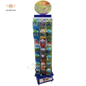 Factory custom floor stand metal Little doll fixture display rack for Toy car model retail store