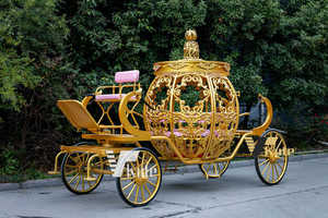 Charrette de luxe classique en forme de citrouille, chariot électrique pour la visite touristique, transport spécial - Product Image 3