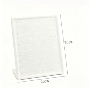 Velvet Jewelry Display Rack 20x10x25cm High-End Style For Store Earring <b>Necklace</b> Showcase - Product Image 5