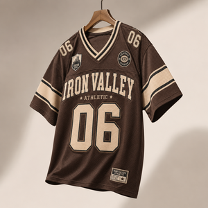 Custom Vintage American Football Jersey Oversized Heritage Style Printed Short Breathable Comfortable Streetwear <b>Fan</b> Apparel - Product Image 4
