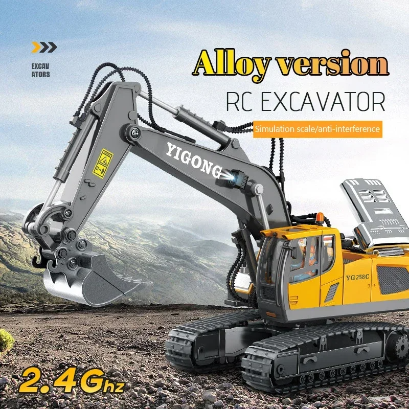 Yigong 5/11 Channel Electric RC Excavator Truck Toy - App