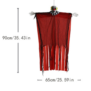 Decoración Colgante de Halloween de 90x65cm, Fantasma Payaso, Accesorios para Casa Embrujada, Fiesta, Jardín, Discotecas y Patio - Product Image 6