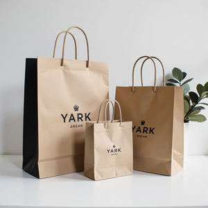 Sac de shopping en papier personnalisé de luxe, logo personnalisé, réutilisable pour les boutiques de vêtements et les marques de mode - Product Image 3