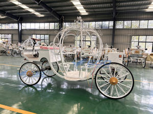 Лошадиная коляска Золушка для продажи, специальный транспорт, фэнтези, коляска с тыквой, электрическая коляска для продажи - Product Image 2