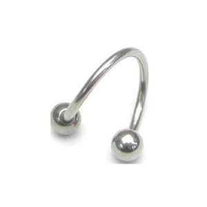 Barre de <span class=keywords><strong>piercing</strong></span> en titane G23 en forme de S torsadée en spirale pour cartilage d'oreille, <span class=keywords><strong>tragus</strong></span>, nombril, sourcil, bijoux de mode - Product Image 1