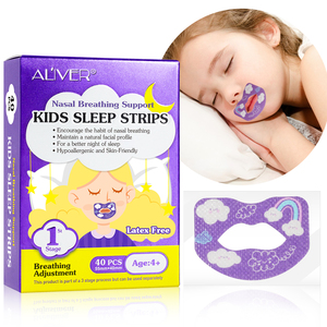 ALIVER label privé bande de soutien de la respiration nasale de la bouche des enfants patch de respiration de sommeil réglable anti-ronflement pour le sommeil nocturne - Product Image 5