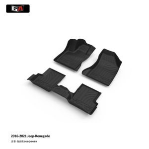 Tappetino Antiscivolo per Auto <span class=keywords><strong>Jeep</strong></span> <span class=keywords><strong>Renegade</strong></span> Impermeabile 3D in TPE Ecologico - Product Image 1