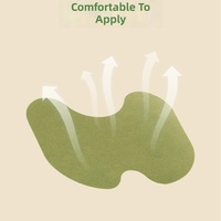Patch chauffant auto-adhésif non tissé à la forme incurvée, aux herbes chinoises, certifié CE, pour les genoux, 10 patchs par sachet, pour la marche, le sport et les soins quotidiens des articulations