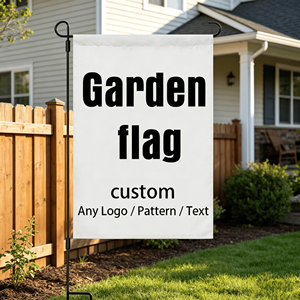 Drapeau de jardin personnalisé Yabee, logo/texte/motif personnalisé, drapeau de jardin en polyester double face, extérieur, maison, jardin - Product Image 5