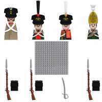 Ensemble de blocs de construction de figurines de soldats de style russe de la guerre napoléonienne à assembler soi-même, jouet éducatif