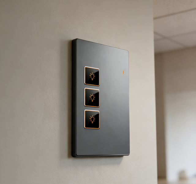 Tuya WiFi Smart Touch Switch, Luxury Design Golden Aluminum Frame, Compatible with Amazon Alexa Voice Control