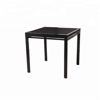 Extension de table pliante et extensible, avec mécanisme à dessus en verre