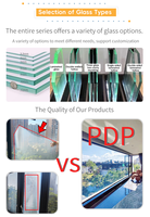 Toldo de seguridad para ventanas de aluminio PDP, ventanas para el hogar, persianas de acero inoxidable, cortinas invisibles para dormitorio al aire libre, hecho en China