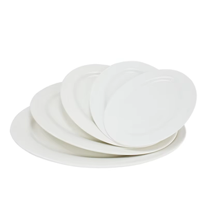 Plato de postre de sushi de 11 pulgadas de cerámica japonesa al por mayor diseño moderno de alta calidad plato plano ovalado blanco vajilla <span class=keywords><strong>barata</strong></span> <span class=keywords><strong>PC</strong></span> comida - Product Image 2