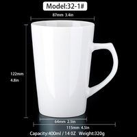 Mug à café en céramique personnalisé Modernqiu avec poignée, compatible lave-vaisselle et micro-ondes, tasse à sublimation pour cadeau