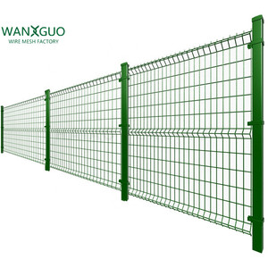 Nhà vườn trang trí bán buôn thép kim loại 3D cong Hàn PVC tráng hàng rào Panels - Product Image 1