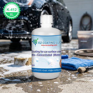 EZ COATING LLC K-412 Revestimiento Cerámico 1L Concentrado Para Uso en Superficies de Automóviles a Base de Agua Hecho en Taiwán - Product Image 1